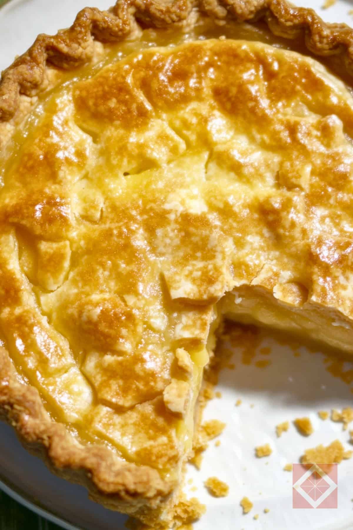 1930's Mock Apple Pie: A No-Apple Recipe That Tastes Real - Mock Apple Pie A No Apple Recipe pin 1 midia