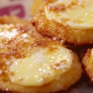 Parmesan-Crusted Cheese Rounds Air Fryer Recipe Snack Idea - Parmesan Crusted Cheese Rounds midia