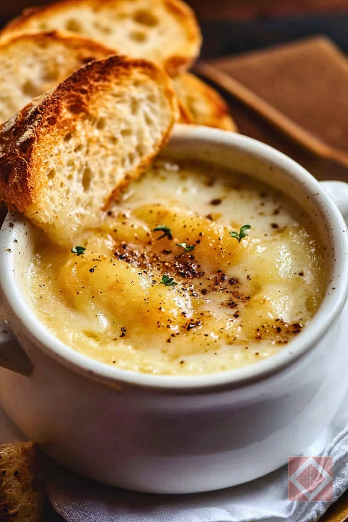 The French Onion Soup You’ve Never Heard Of—And It’s Made with Milk, Not Stock: Potage d’Oignons au Lait - Potage dOignons au Lait pin 1 midia