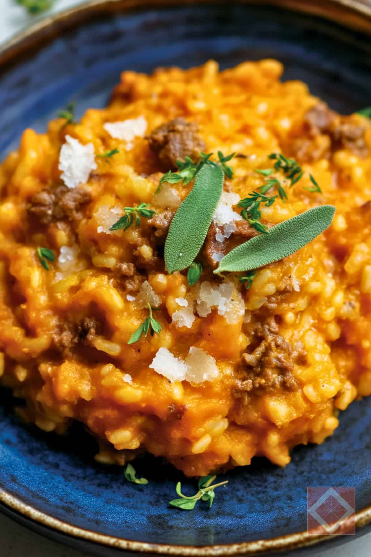 Sage & Pumpkin Risotto for the Carnivore Diet - Sage Pumpkin Risotto pin 1 midia