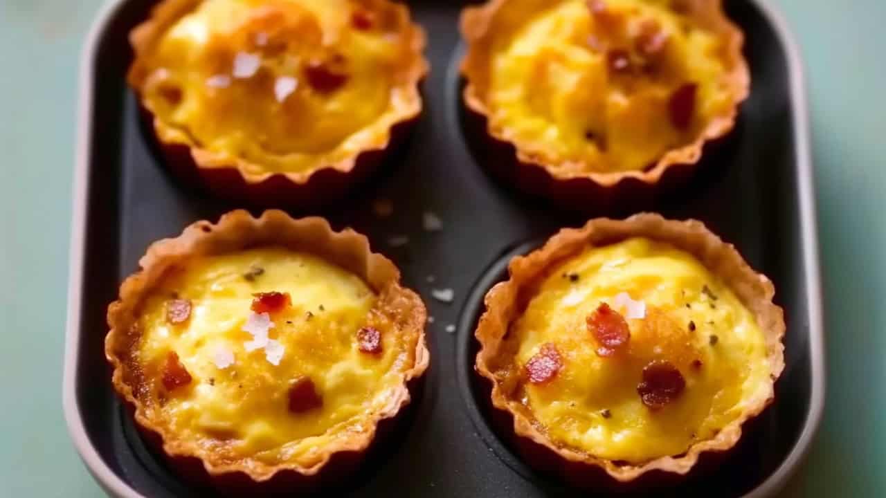 Scrambled Egg Muffins Air Fryer Recipe Low-Carb Breakfast Idea - Scrambled Egg Muffins Air Fryer Recipe midia