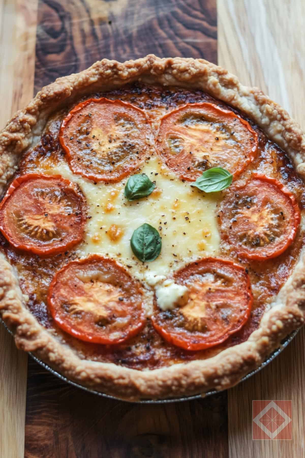 Southern-Style Tomato Pie with a Buttery Crust - Southern Style Tomato Pie with a Buttery Crust pin 3 midia