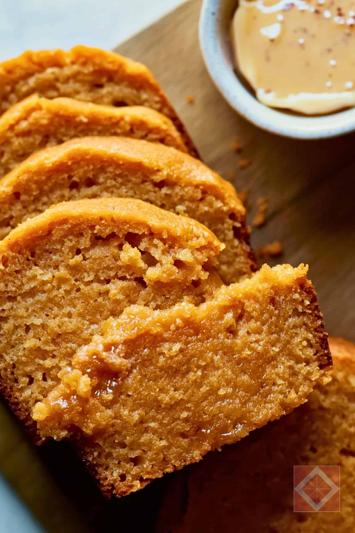 A Warm Slice of Sweet Potato Bread - Sweet Potato Bread pin 1 midia