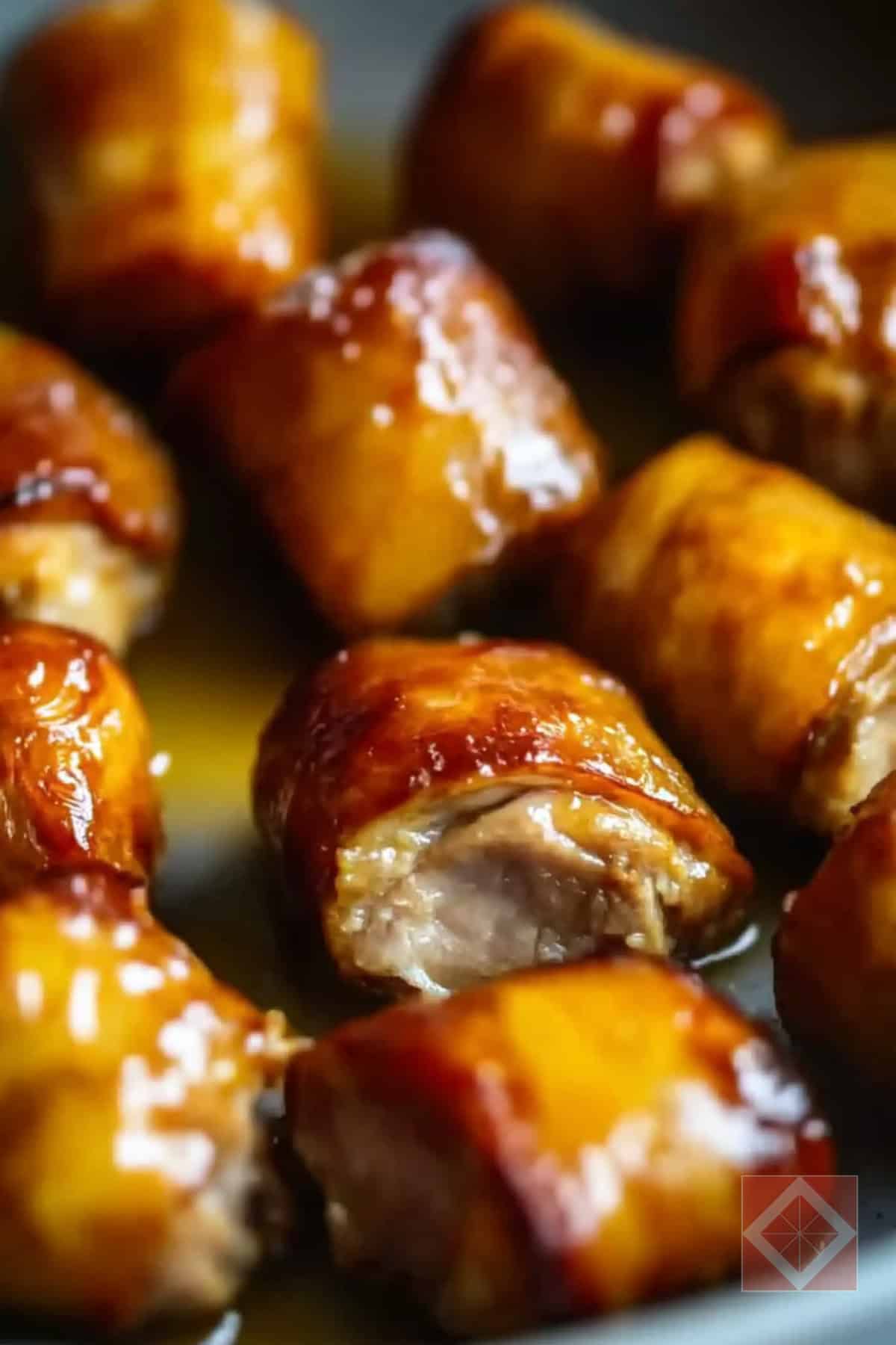 Protein-Packed Turkey Bites Wrapped in Duck Fat Air Fryer Recipe - Turkey Bites Wrapped in Duck Fat pin 1 midia