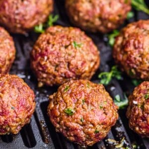 Venison Meatballs Air Fryer Recipe for High-Protein Carnivore Diet - Venison Meatballs midia