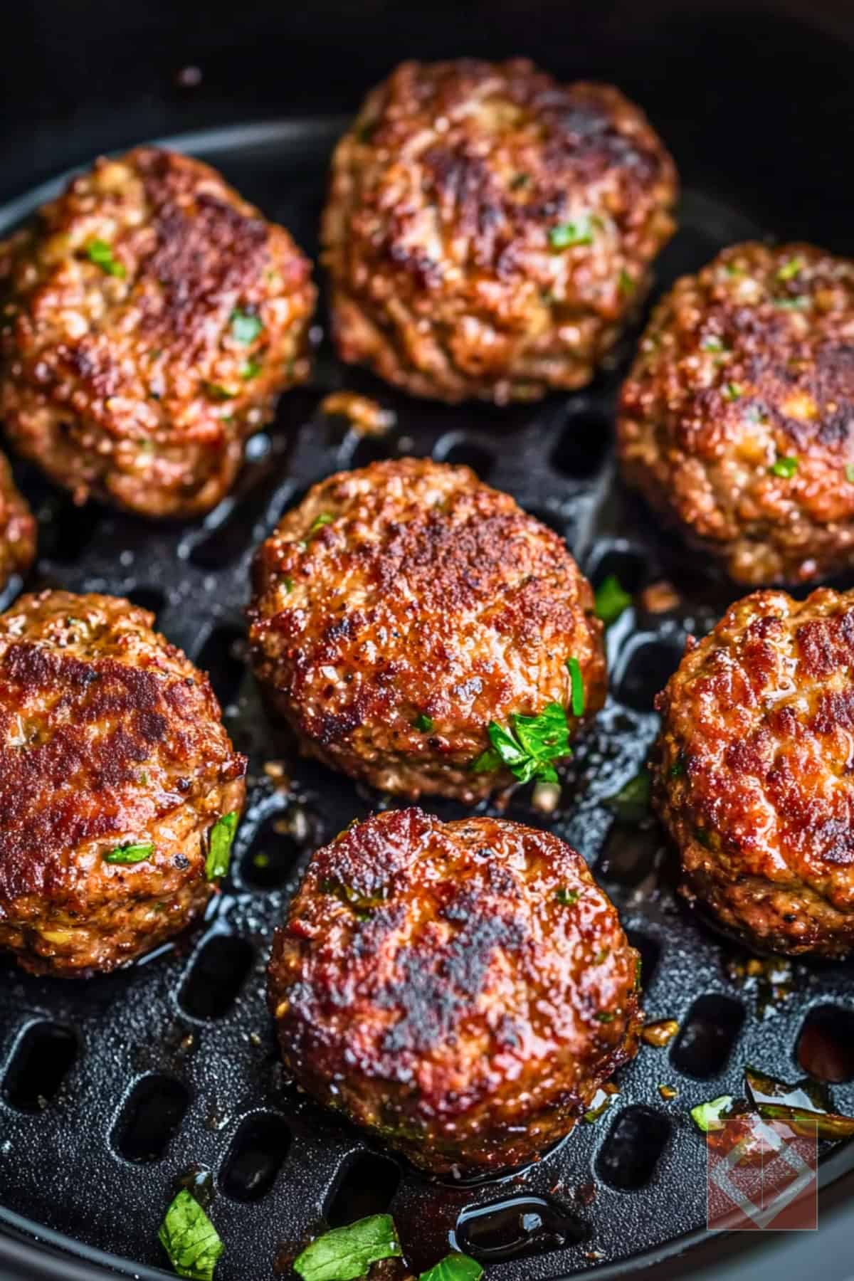 Venison Meatballs Air Fryer Recipe for High-Protein Carnivore Diet - Venison Meatballs pin 1 midia