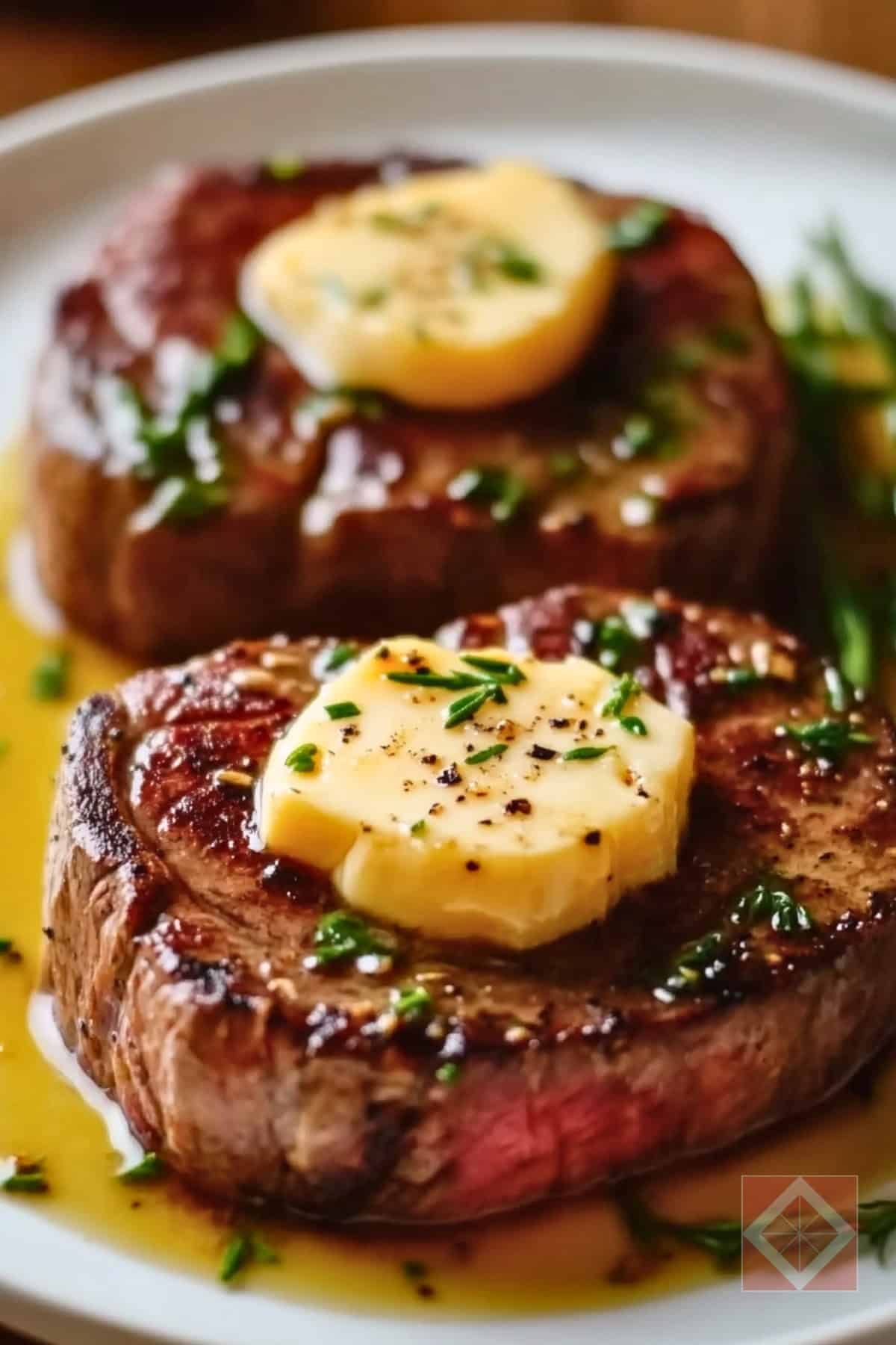 Easy Venison Steaks with Bone Marrow Butter: Carnivore Air Fryer Recipe - Venison Steaks with Bone Marrow Butter pin 1 midia