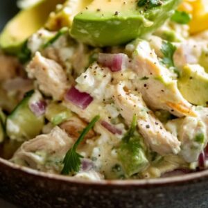 My Go-To Bowl Avocado Chicken Salad with Cottage Cheese Recipe - Avocado Chicken Salad with Cottage Cheese midia