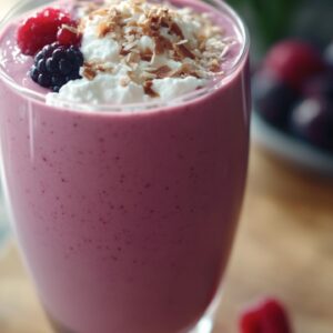 Try Berry-Coconut Smoothie Cottage Cheese Recipe for a Healthy Start - Berry Coconut Smoothie midia