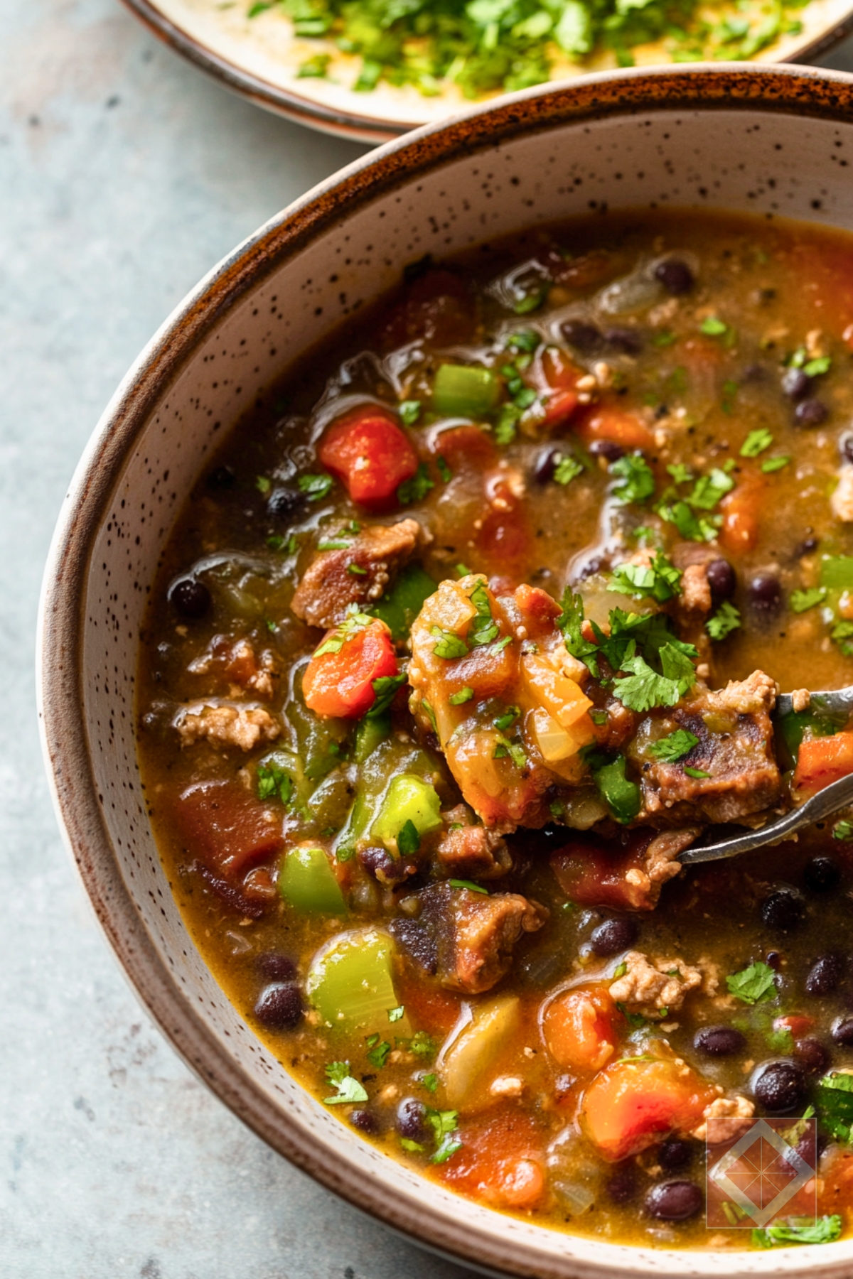 Dinner for Two: Smoky Black Bean Stew - Brazilian Pork Black Bean Stew pin 1 midia