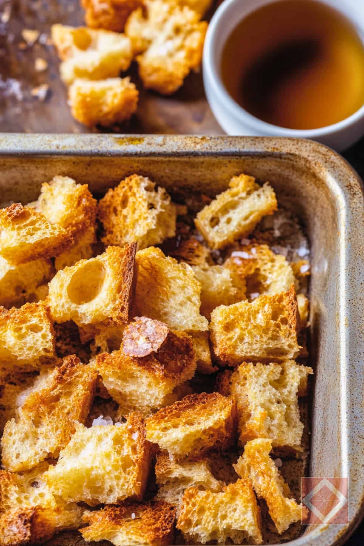 Homemade Croutons: The Crisp Topping Every Salad Deserves - Bread Croutons pin 2 midia