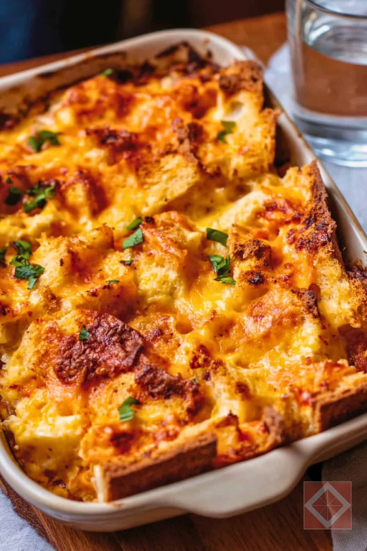 Spicy & Cheesy Cheddar-Kimchi Strata - Cheddar Kimchi Bread pin 2 midia