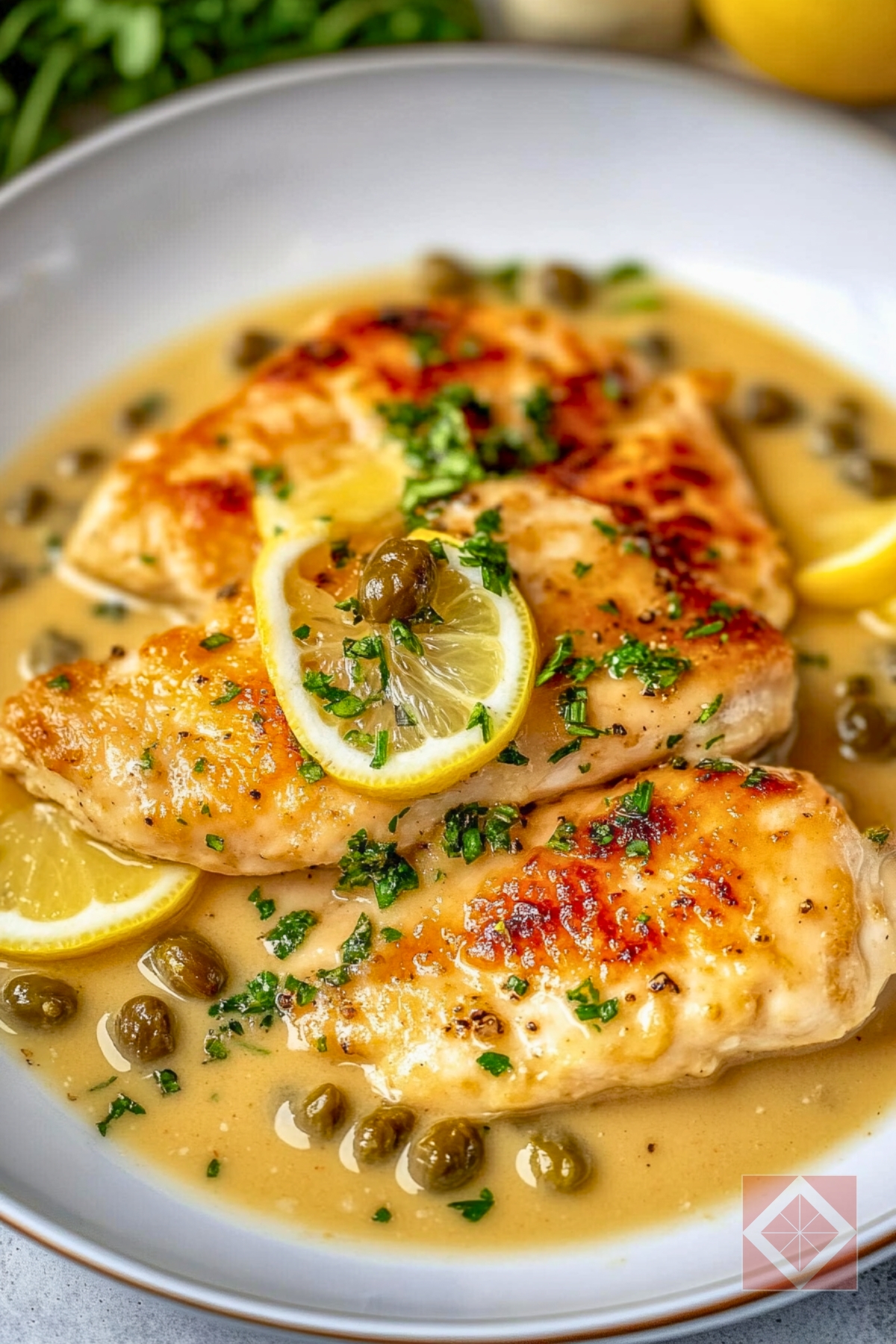 Chicken Piccata in 50 Minutes: Perfect for Two - Chicken Piccata pin 3 midia