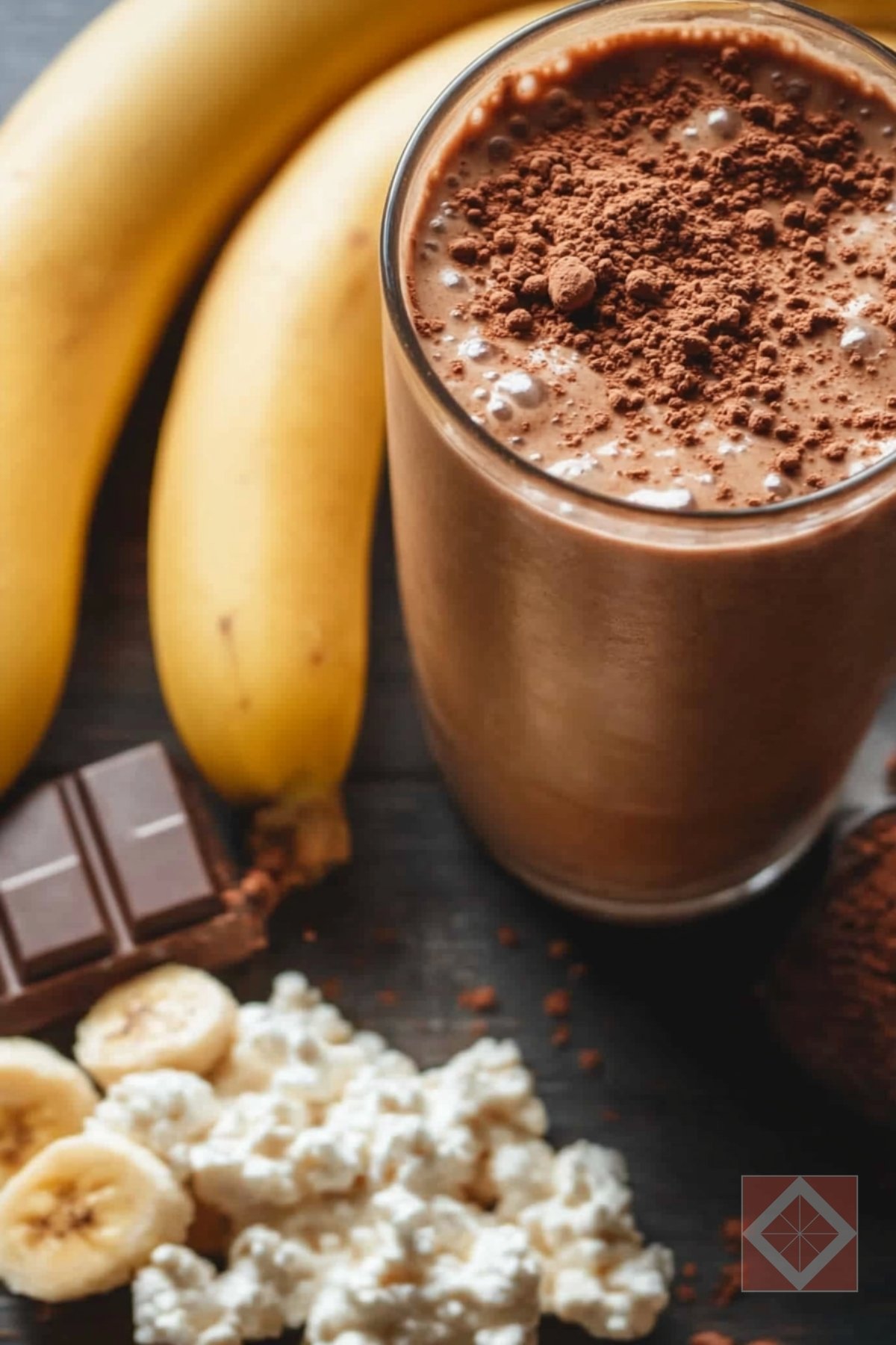 Weight Loss Fuel Chocolate Peanut Butter Protein Shake with Cottage Cheese Recipe - Chocolate Peanut Butter Protein Shake pin 1 midia