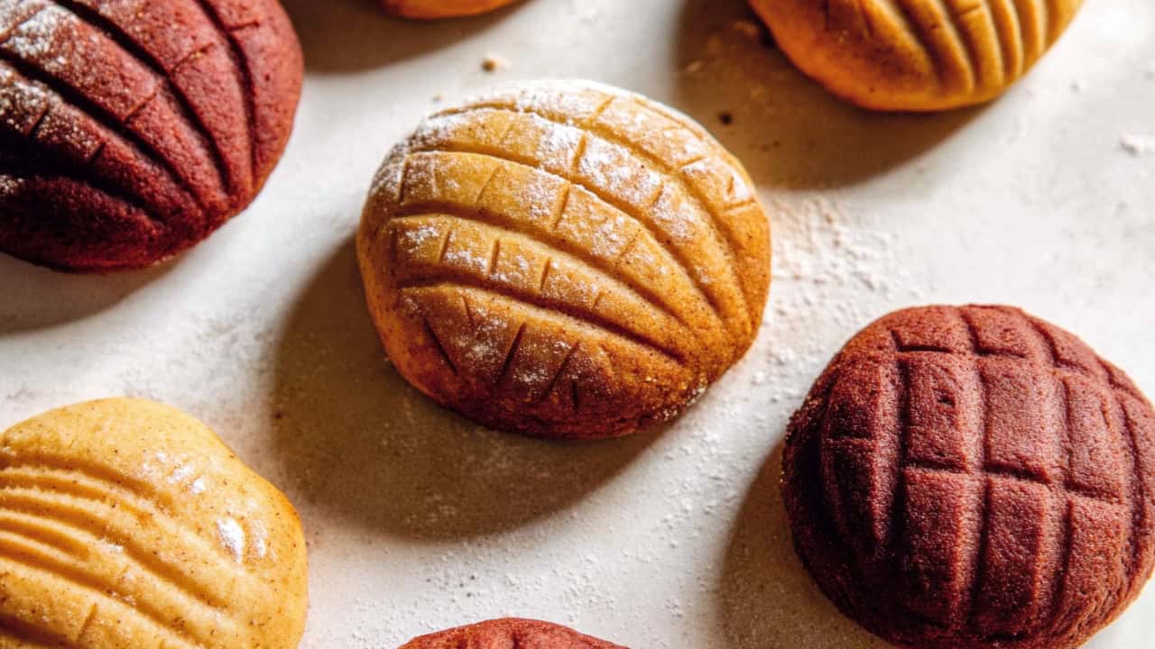 Conchas Bread Recipe With the Crispy Cookie Top - Conchas Bread midia