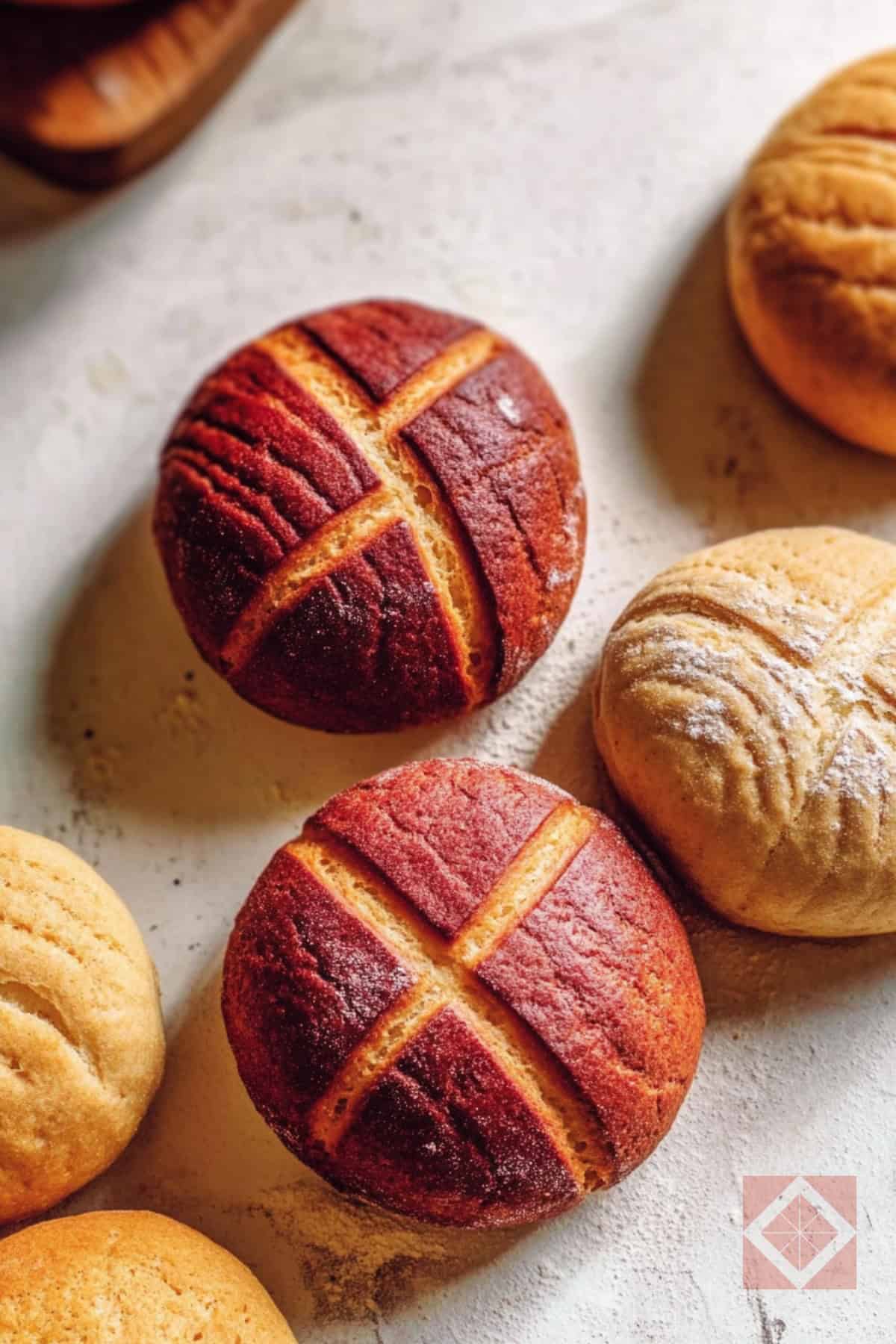 Conchas Bread Recipe With the Crispy Cookie Top - Conchas Bread pin 1 midia
