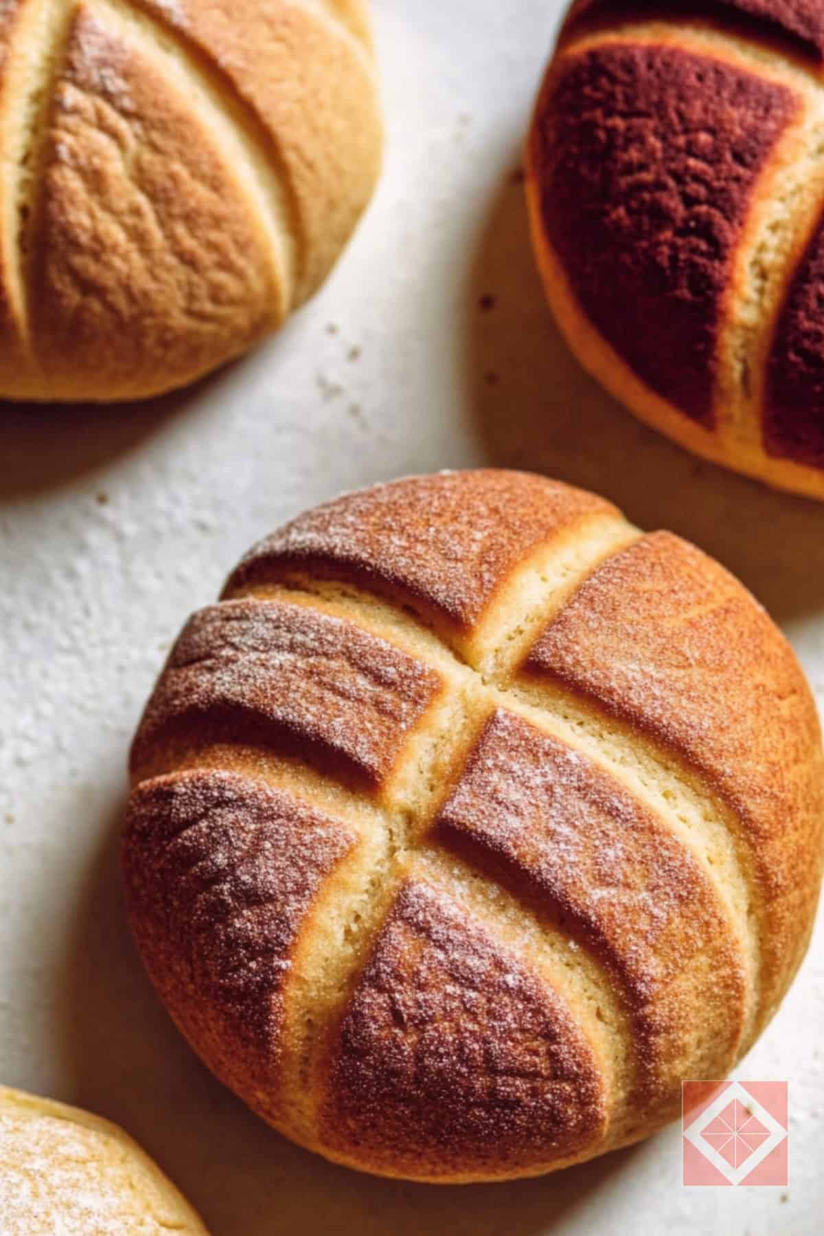 Conchas Bread Recipe With the Crispy Cookie Top - Conchas Bread pin 2 midia