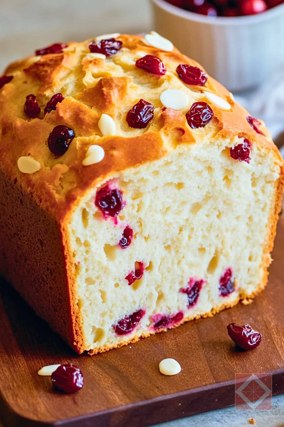 Easy Cranberry & White Chocolate Delight Bread Machine Recipe - Easy Cranberry White Chocolate Delight Bread Machine pin 2 midia