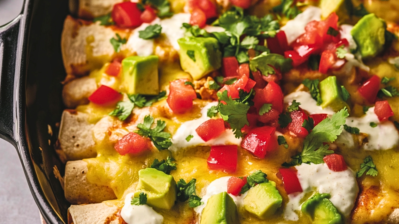 Healthy Chicken Enchiladas: Family-Approved Dinner - Green Chile Chicken Enchiladas midia