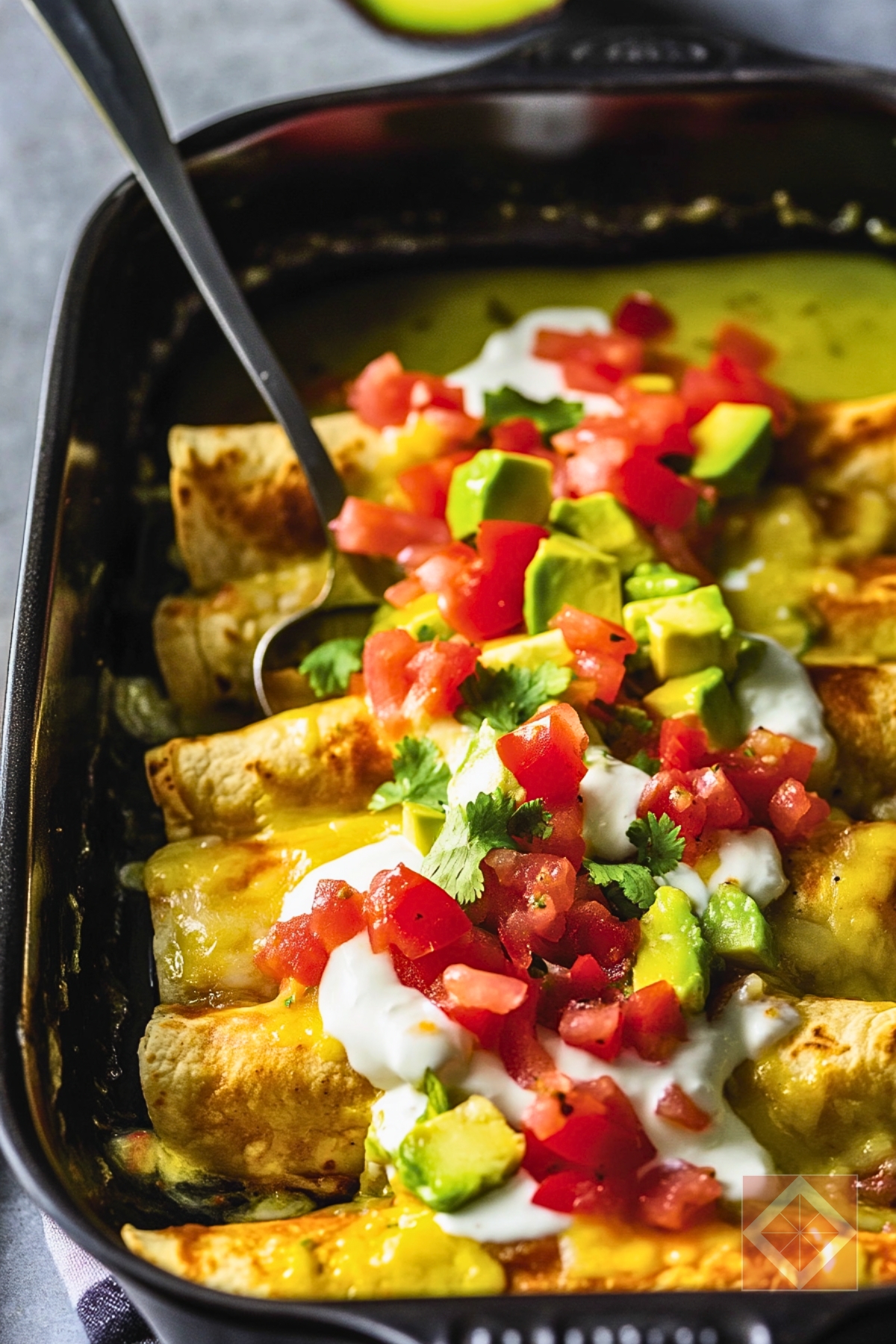 Healthy Chicken Enchiladas: Family-Approved Dinner - Green Chile Chicken Enchiladas pin 2 midia