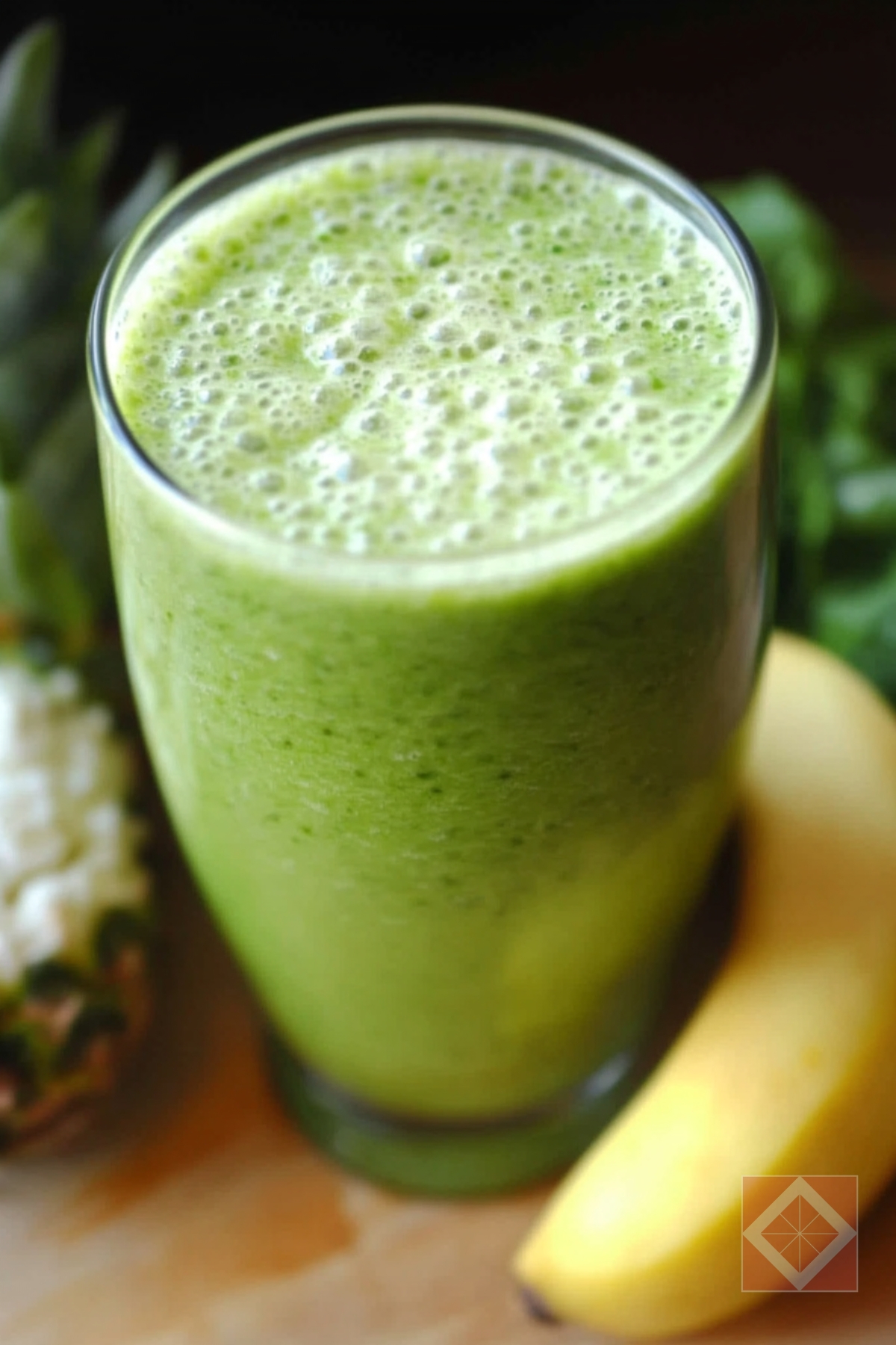 Green Protein Smoothie with Cottage Cheese Recipe for Energy - Green Protein Smoothie pin 1 midia