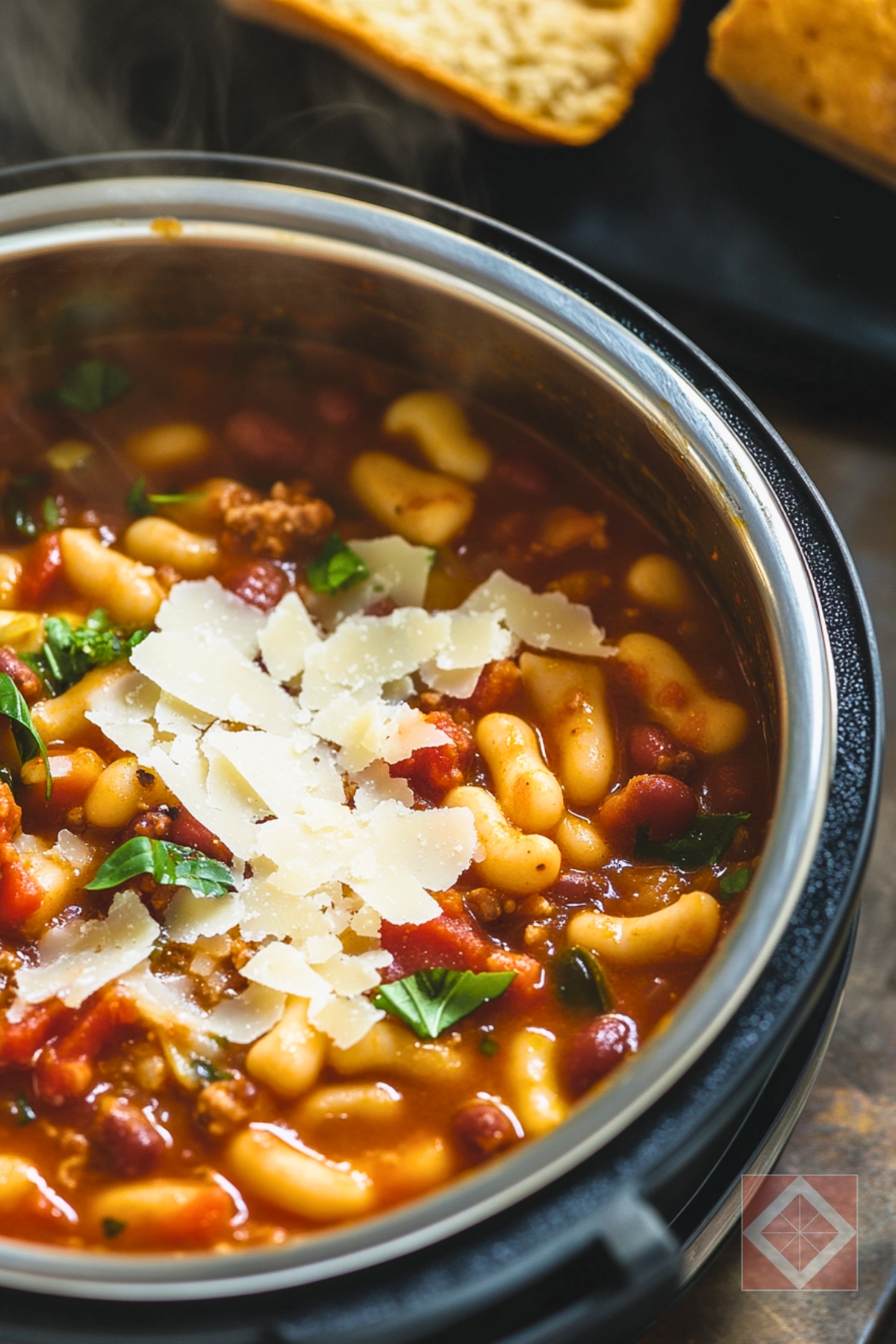 Instant Pot Pasta e Fajioli: A Healthy Comfort Recipe - Instant Pot Pasta e Fagioli pin 1 midia