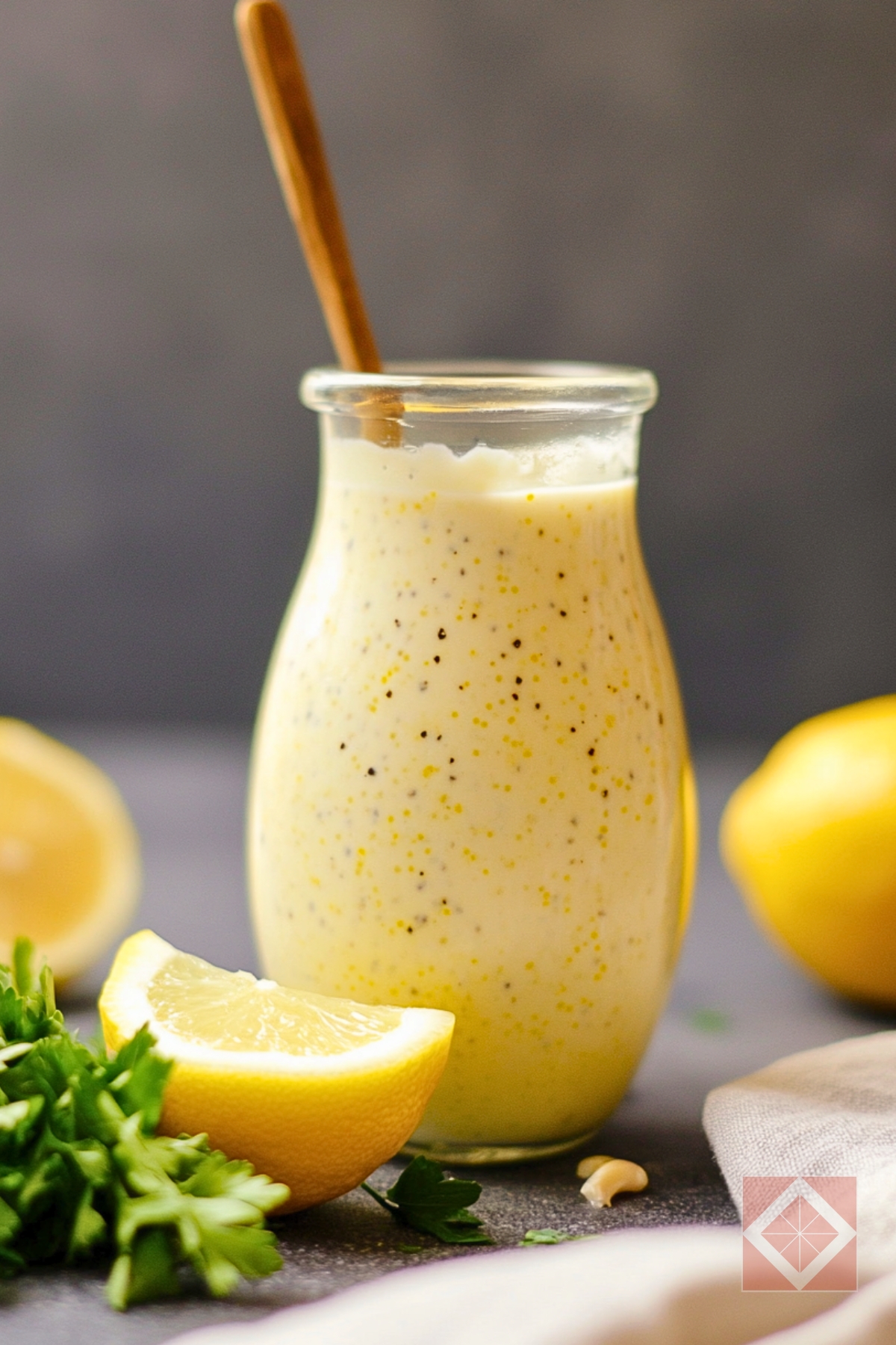 Zippy Lemon Dressing: A Must-Try Healthy Sauce - Lemon Yogurt Dressing pin 1 midia