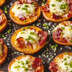 Easy & Healthy Sweet Potato Pizza Bites - Sweet Potato Pizza Bites midia