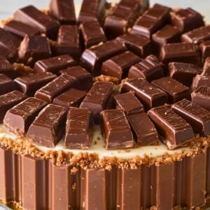 Recipe for the Kit Kat Cheesecake TikTok Made Famous - Tiktok Kit Kat Cheesecake midia