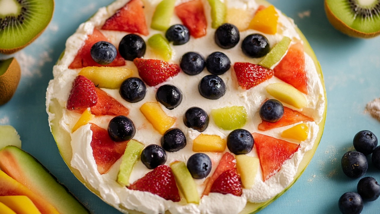 TikTok Recipes Just Hit Peak Summer With This Watermelon Pizza - Watermelon Pizza midia
