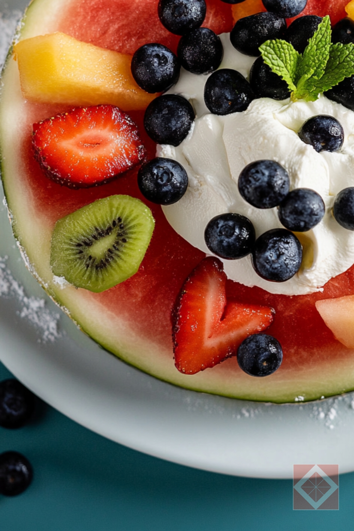 TikTok Recipes Just Hit Peak Summer With This Watermelon Pizza - Watermelon Pizza pin 3 midia