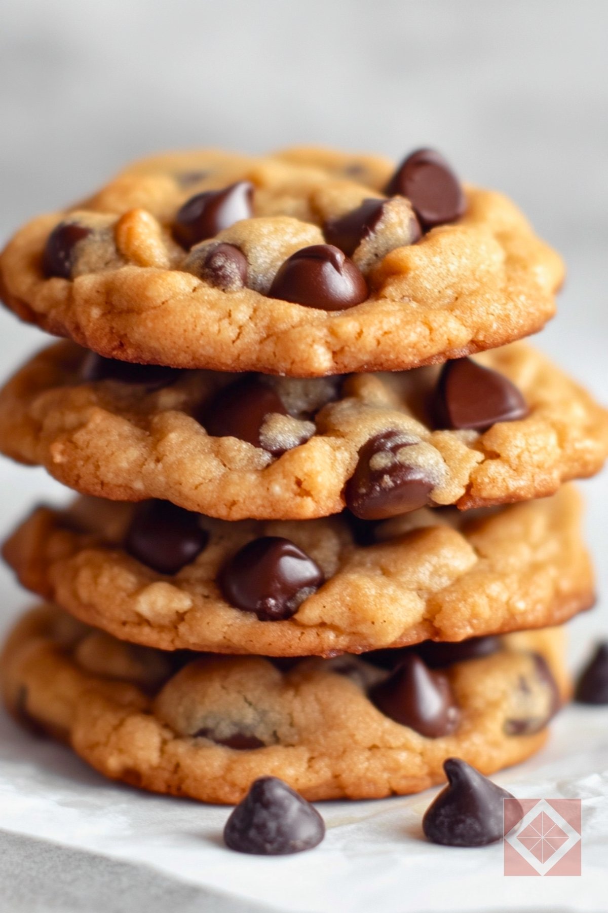 13 Weeknight Dessert Recipes That’ll Save Your Sanity (and Your Sweet Tooth) - Chewy Peanut Butter Chocolate Chip Cookies pin 1 midia