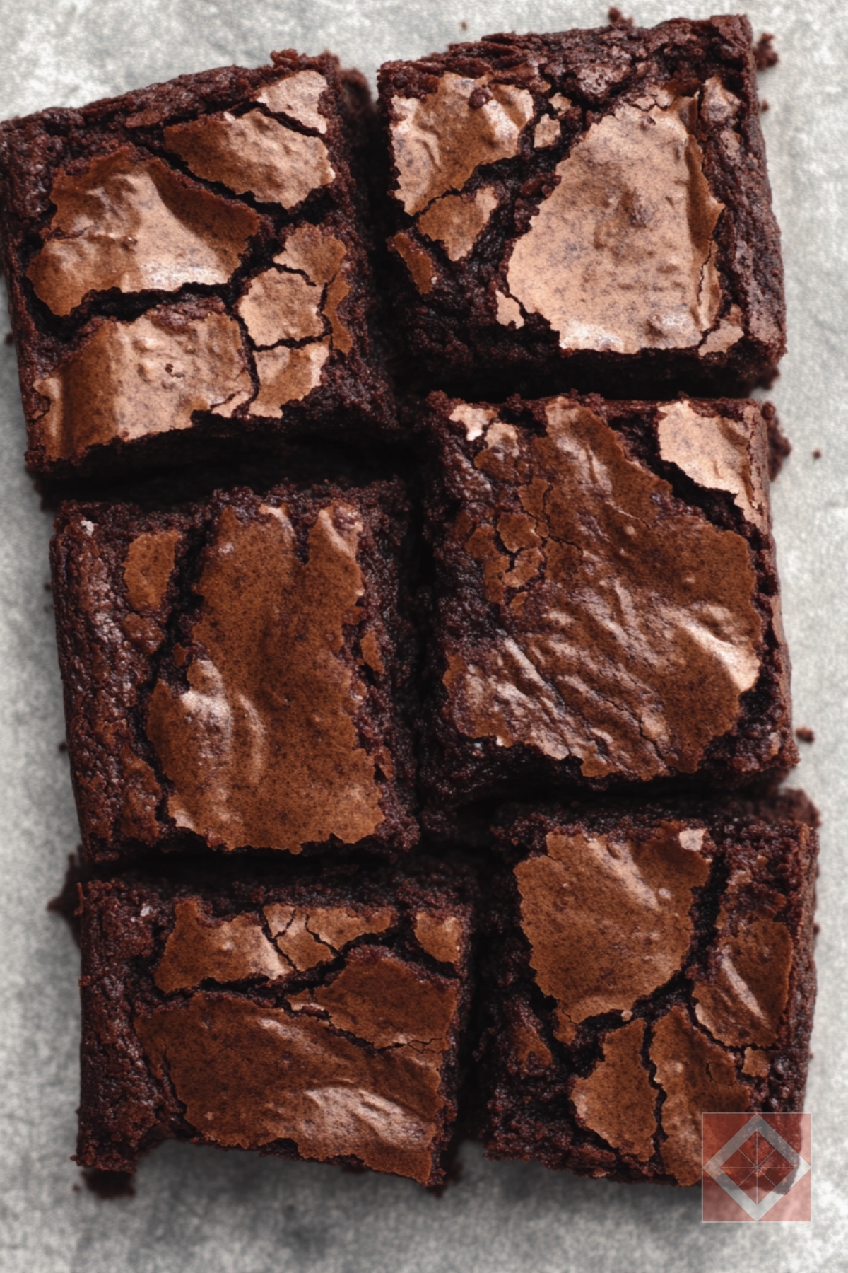 Best Fudgy Crackle-Top Brownies - Crackle Top Brownies Dessert pin 3 midia