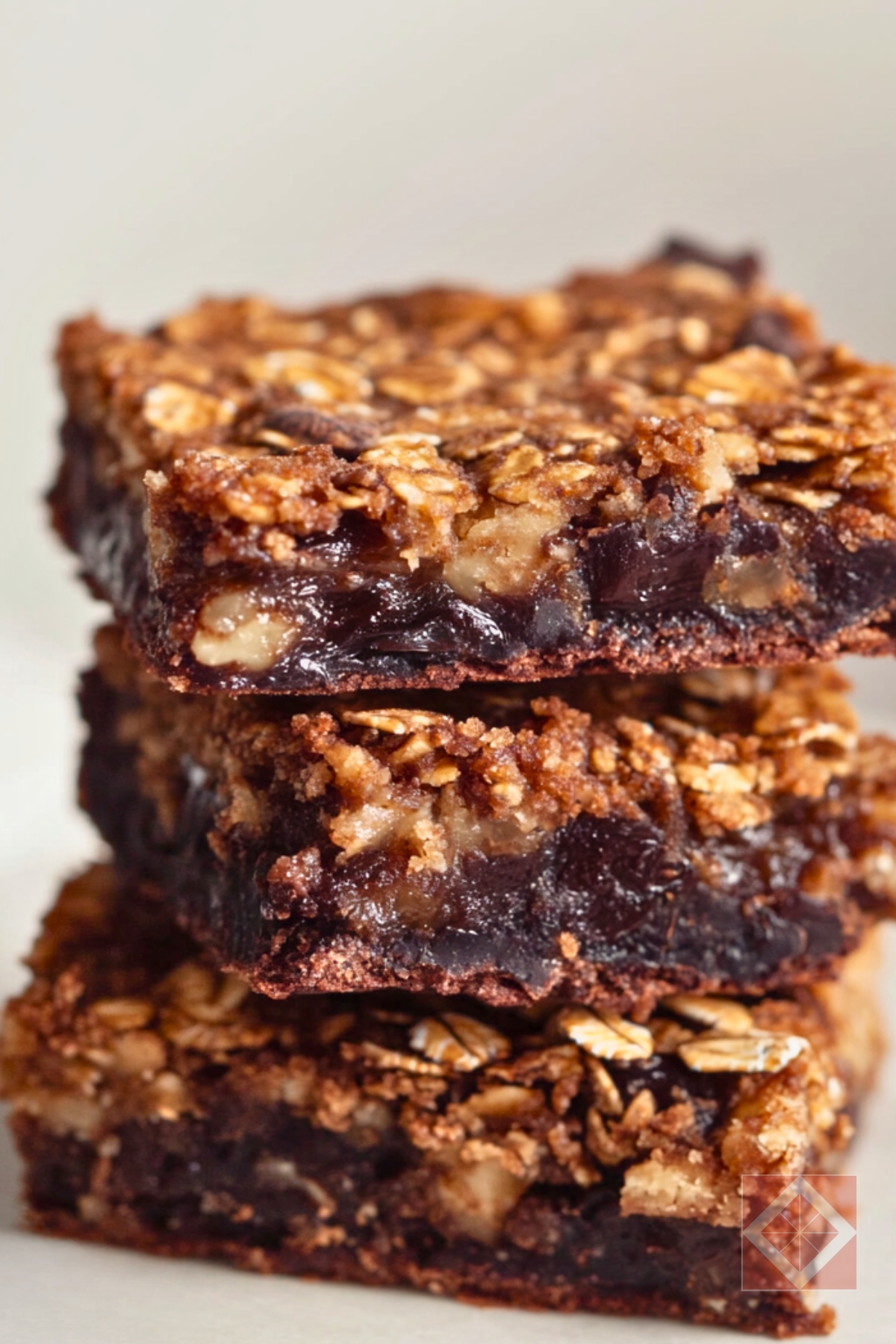 Chewy Chocolate, Date, & Oatmeal Bars - Dark Chocolate Date Oatmeal Bars pin 2 midia