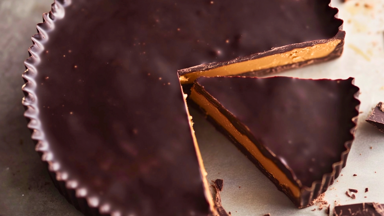 Curated visual reference: Can Dogs Recover From Eating Chocolate Peanut Butter Cups Reference: Giant Chocolate Peanut Butter Cup