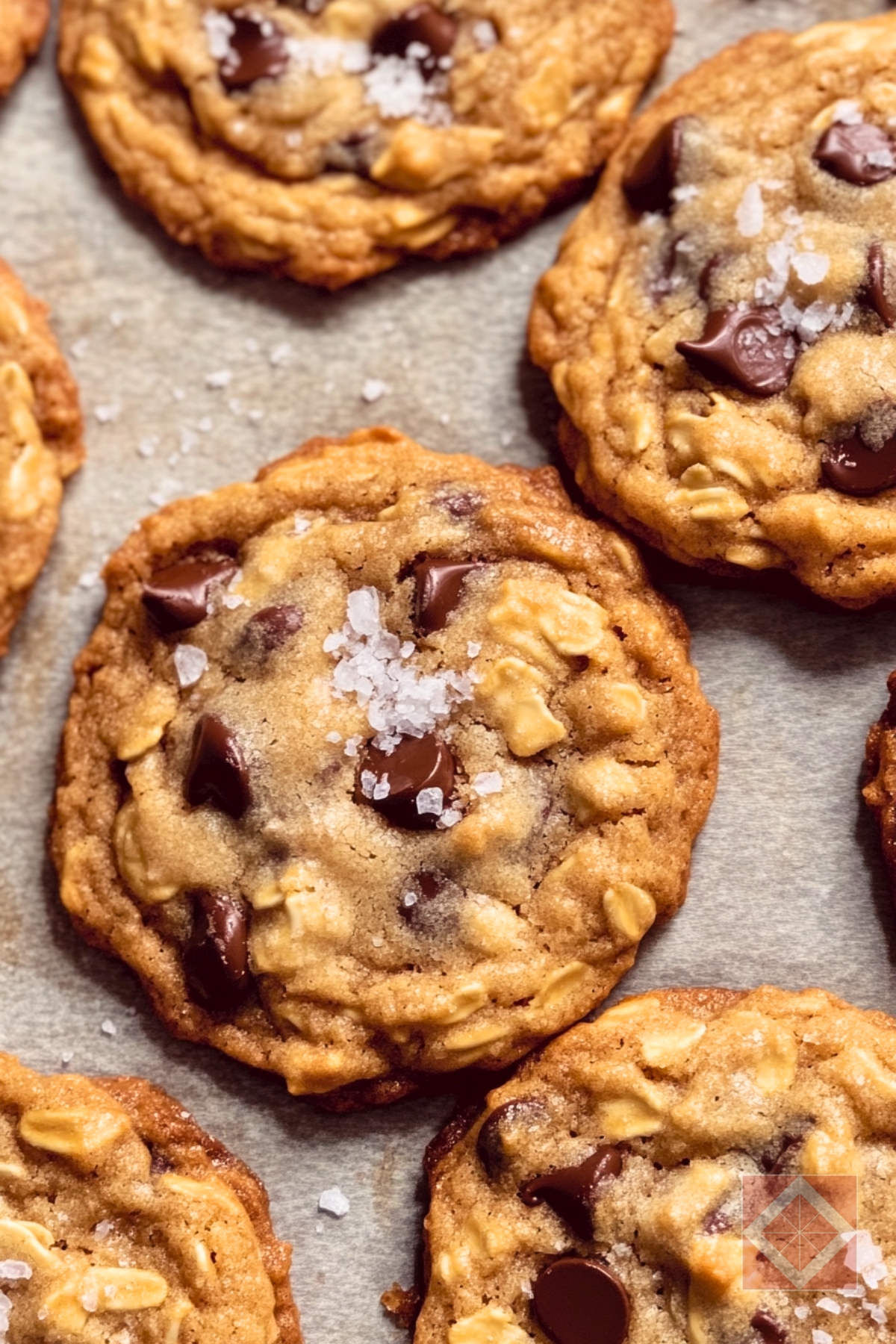13 Weeknight Dessert Recipes That’ll Save Your Sanity (and Your Sweet Tooth) - Oatmeal Chocolate Chip Cookies pin 1 midia