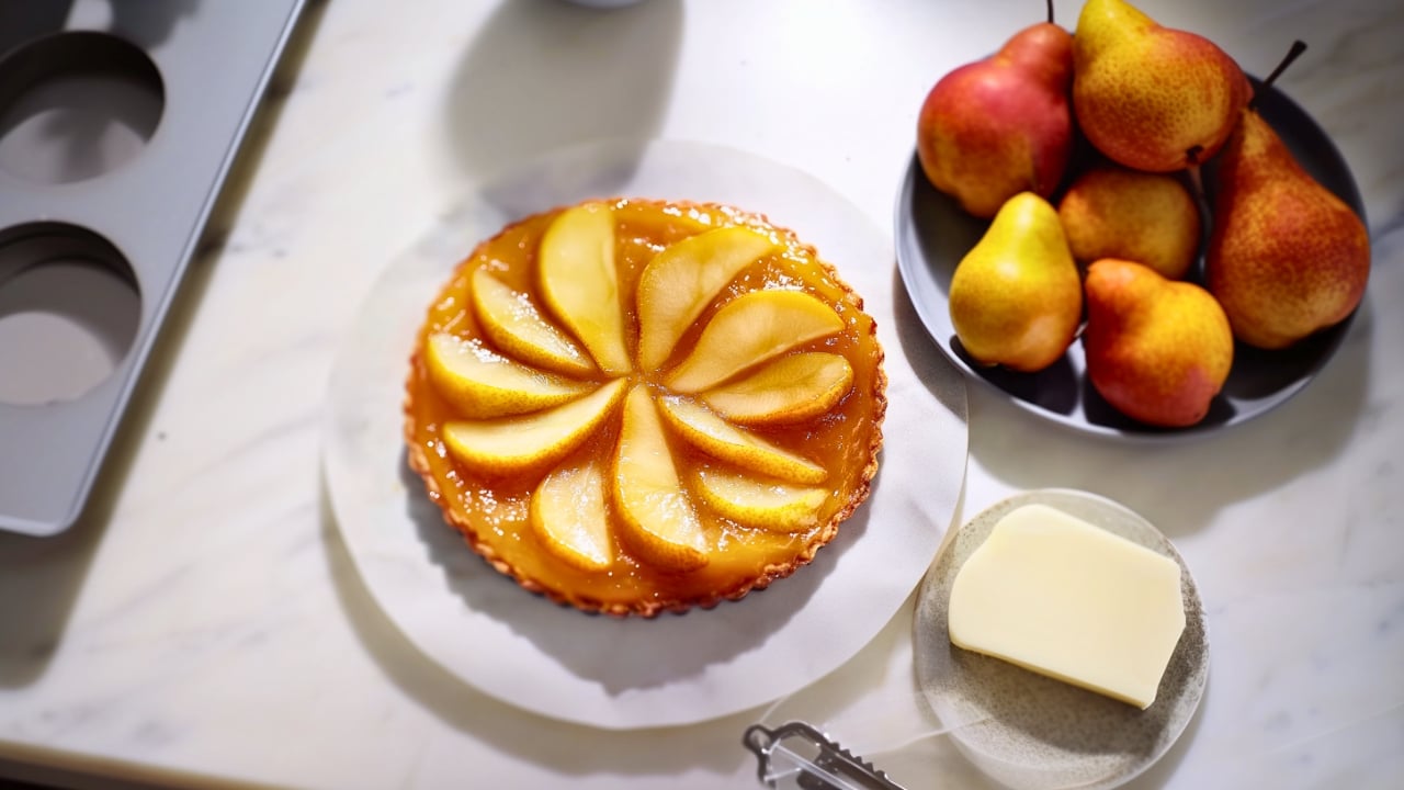 Perfect Pear Tarte Tatin Made Simple: Recipe for Two - Pear Tarte Tatin midia
