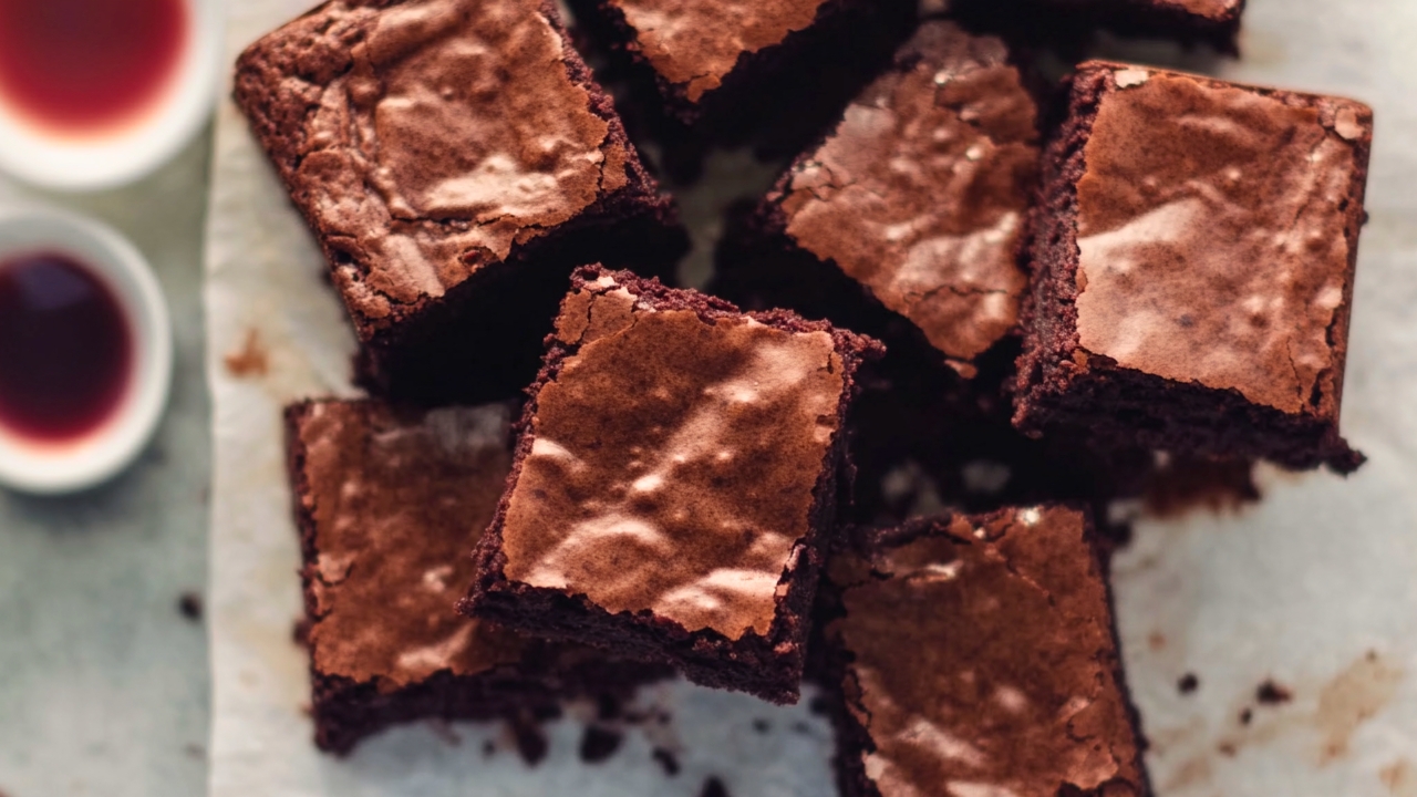 Red Wine Brownies Recipe: A Dessert You Can’t Resist - Red Wine Brownies Dessert midia