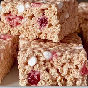 Strawberries & Cream Crispy Treats – A Must-Try Dessert Recipe - Strawberries Cream Crispy Treats Dessert midia