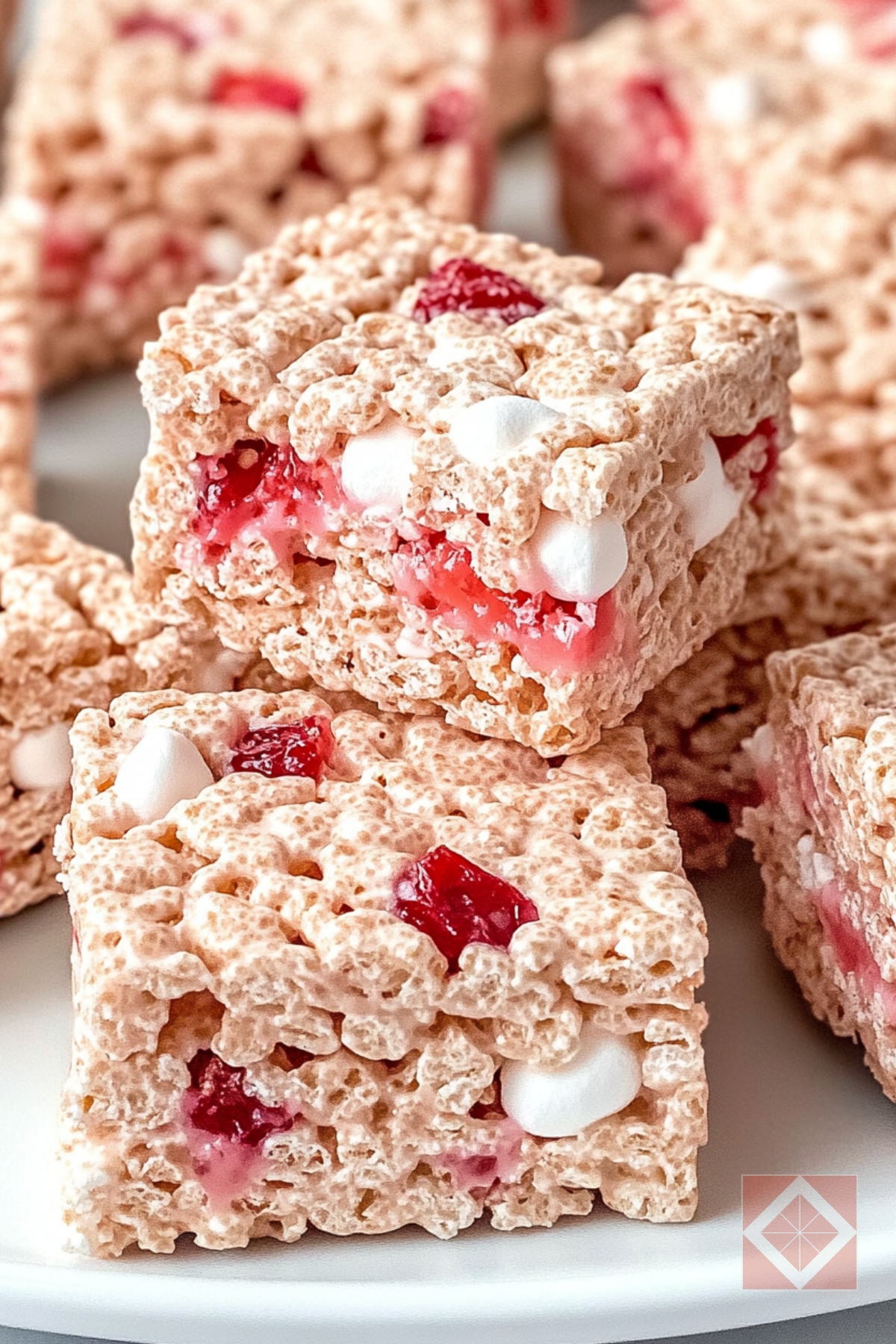 13 Weeknight Dessert Recipes That’ll Save Your Sanity (and Your Sweet Tooth) - Strawberries Cream Crispy Treats Dessert pin 1 midia