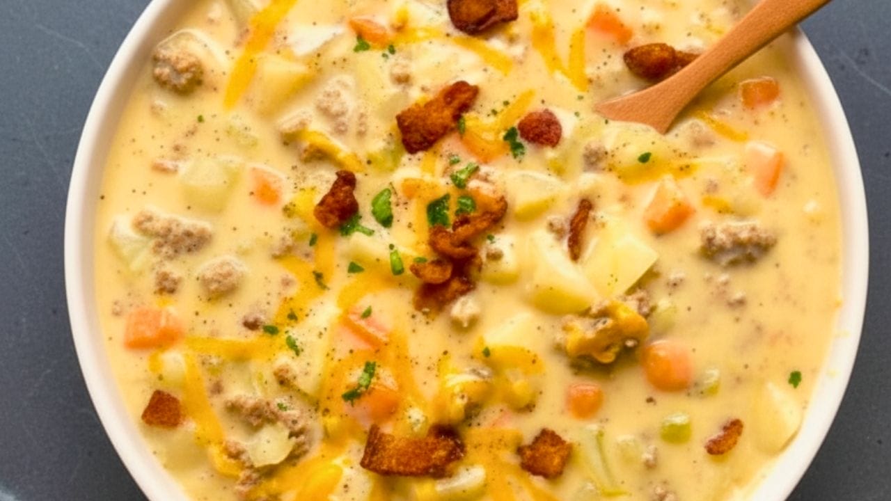 Cheeseburger Soup? Yep, and It’s Better Than You Think - cheeseburger soup ingredients 2
