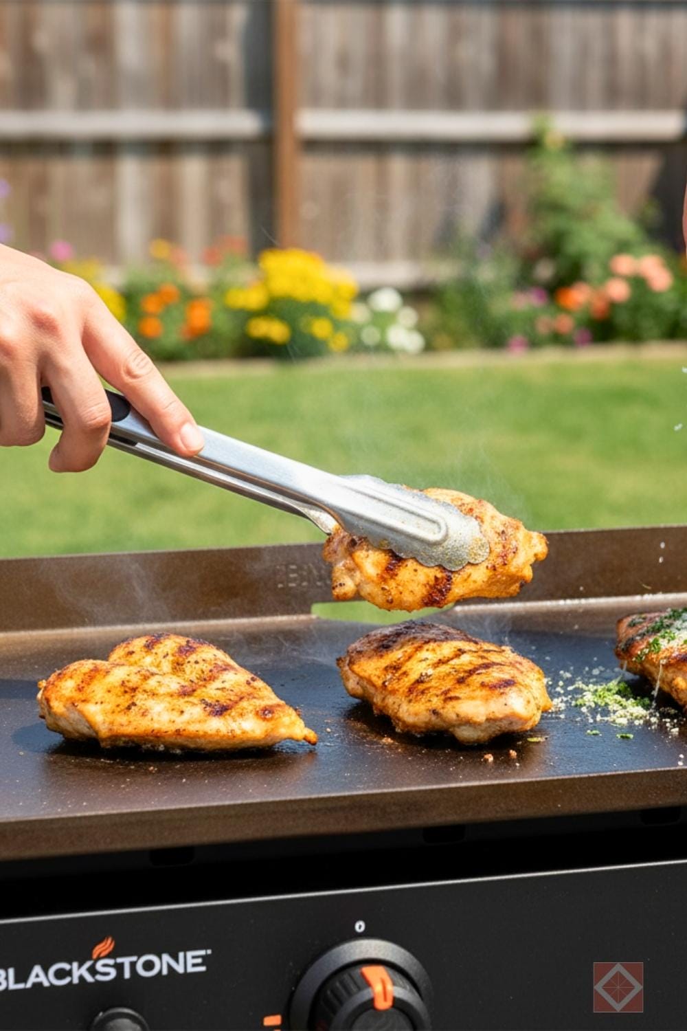 Easy Blackstone Garlic Parmesan Chicken - Blackstone Garlic Parmesan Chicken 2