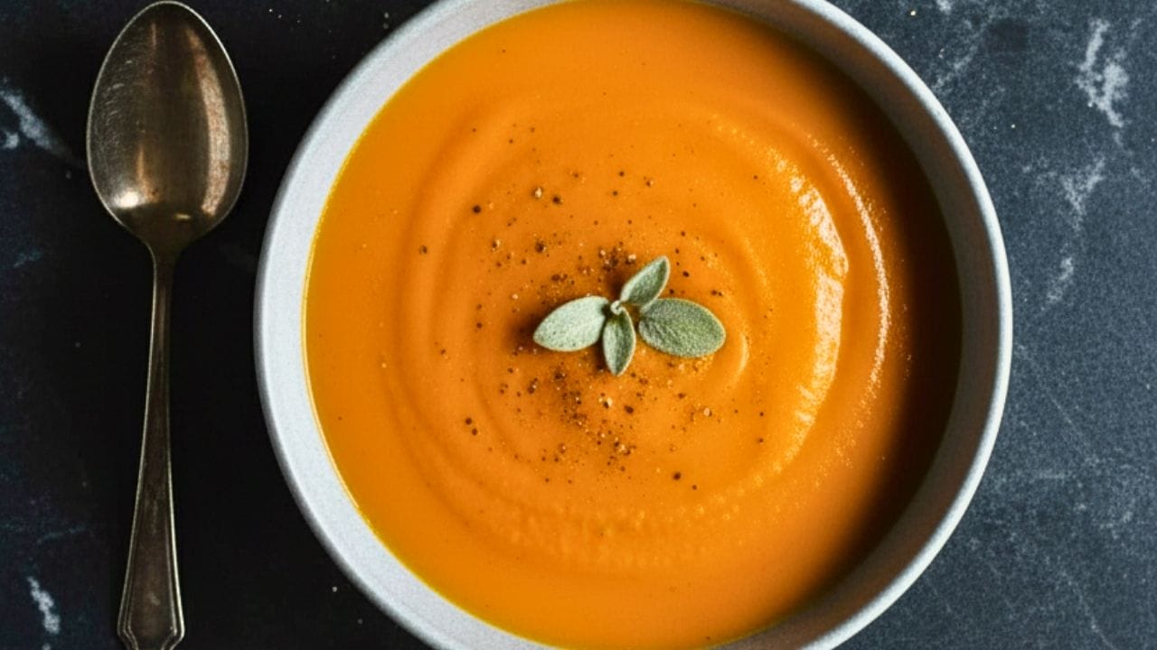 Sweet Potato Apple Soup (Upgraded with Roasted Flavor + Creamy Finish) - Sweet Potato Apple Soup