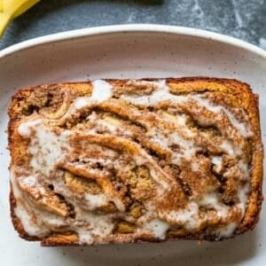 cinnamon swirl banana bread with a bakery secret - cinnamon swirl banana bread 4
