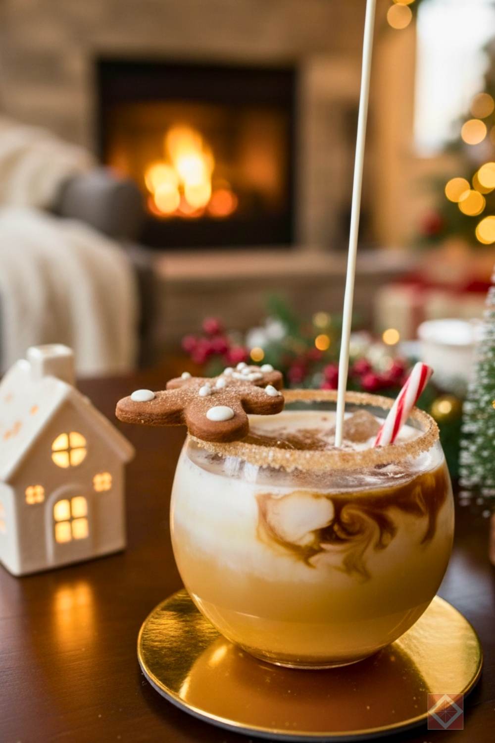 gingerbread white russian: the christmas cocktail that tastes like a cookie - gingerbread white russian 2