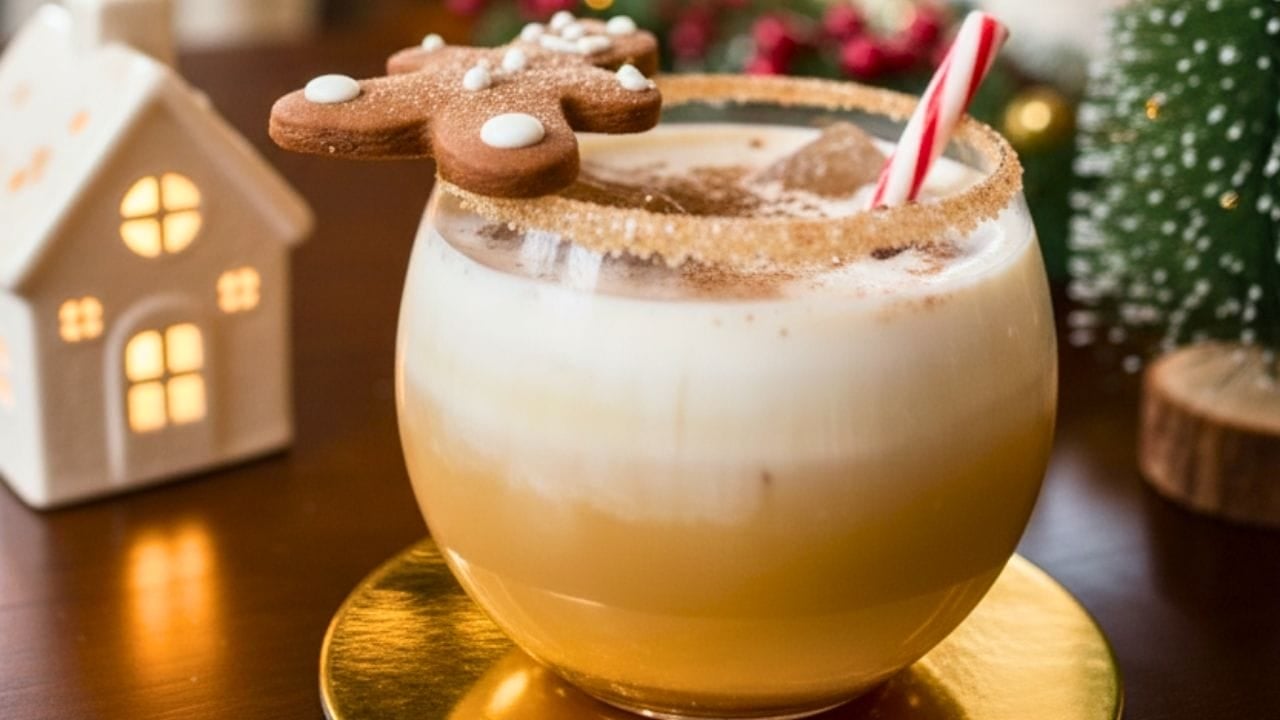 gingerbread white russian: the christmas cocktail that tastes like a cookie - gingerbread white russian